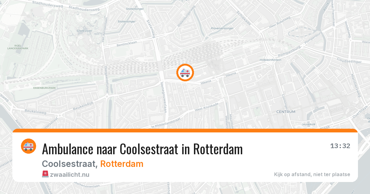 Ambulance naar Coolsestraat in Rotterdam — 26 mei 2026