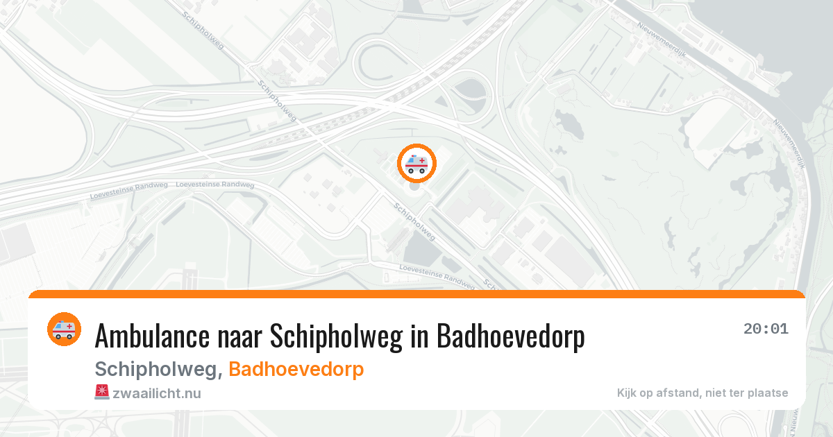 Ambulance naar Schipholweg in Badhoevedorp — 15 jul 2026