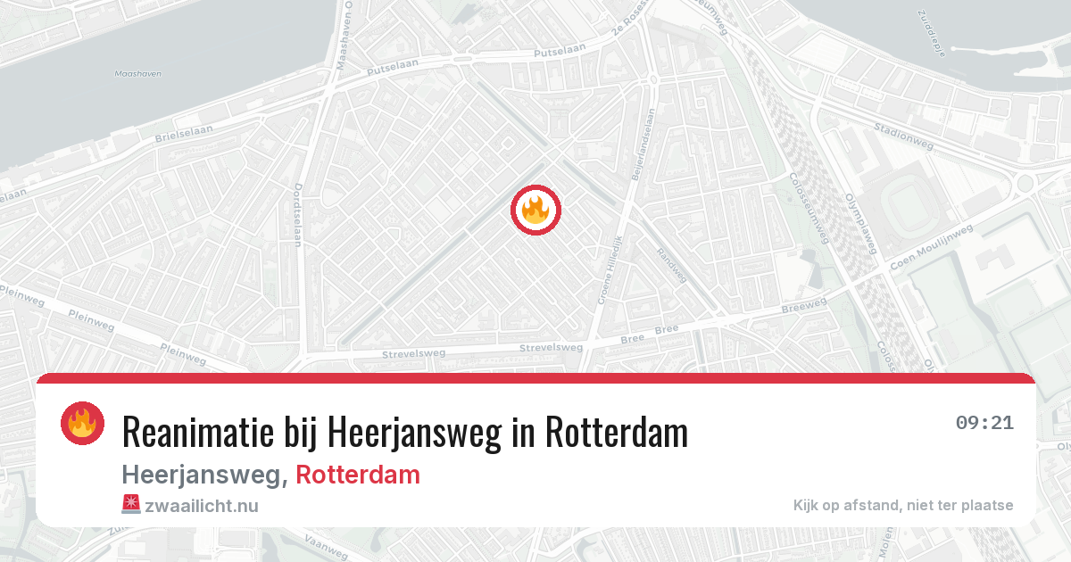 Reanimatie bij Heerjansweg in Rotterdam — 27 jul 2026