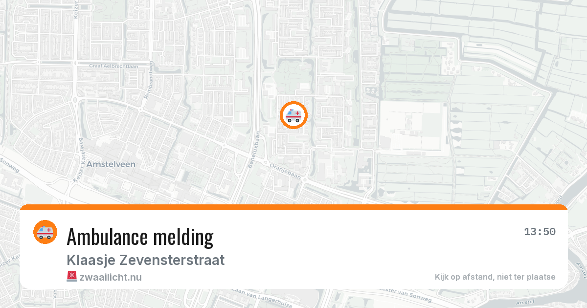 Ambulance melding — 15 jul 2026
