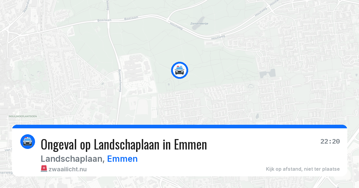Ongeval op Landschaplaan in Emmen — 16 jul 2026