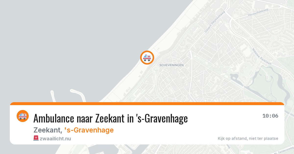 Ambulance naar Zeekant in 's-Gravenhage — 16 jul 2026