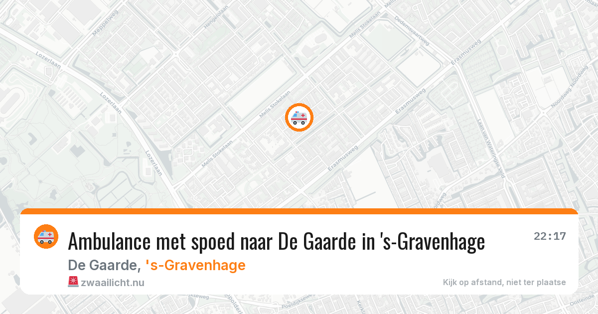 Ambulance met spoed naar De Gaarde in 's-Gravenhage — 7 mrt 2026