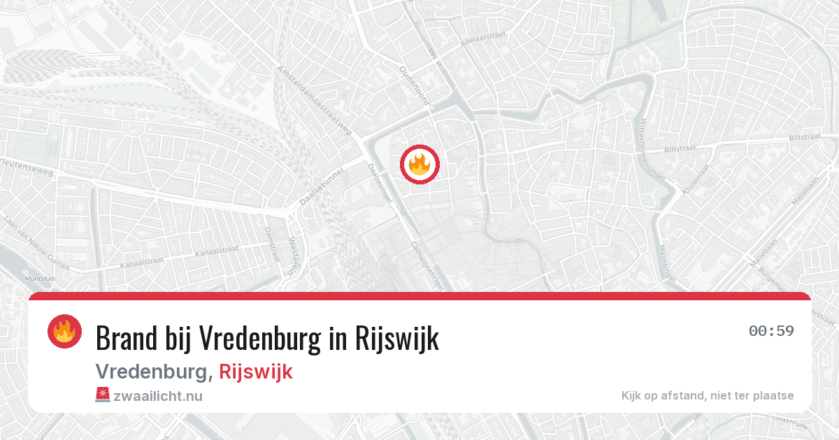 Brand bij Vredenburg in Rijswijk — 26 jul 2026