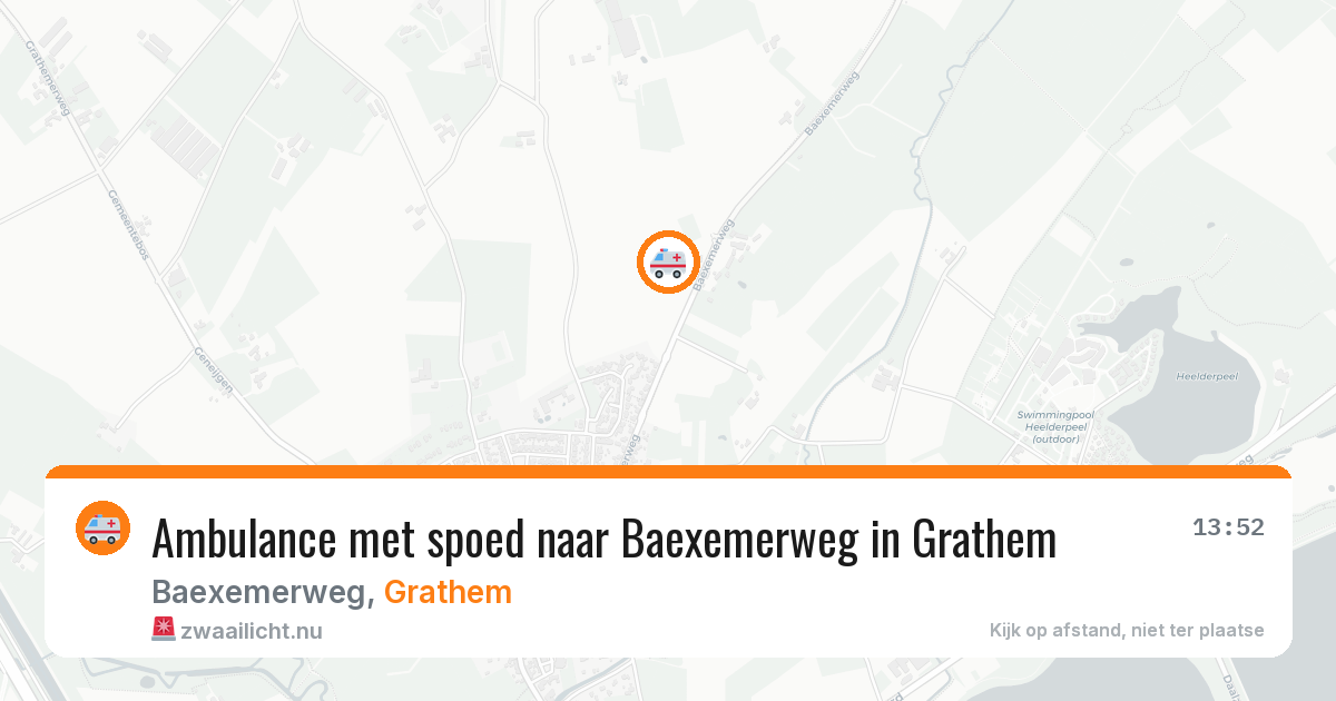 Ambulance met spoed naar Baexemerweg in Grathem — 18 feb 2026