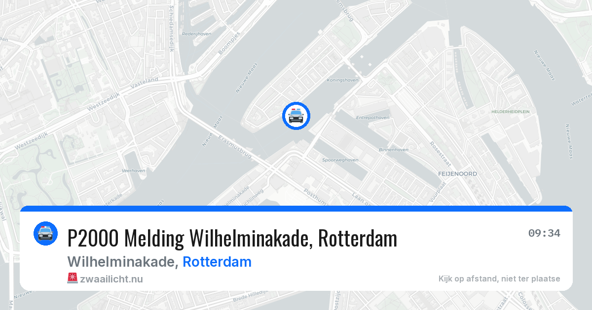 P2000 Melding Wilhelminakade, Rotterdam — 1 apr 2026