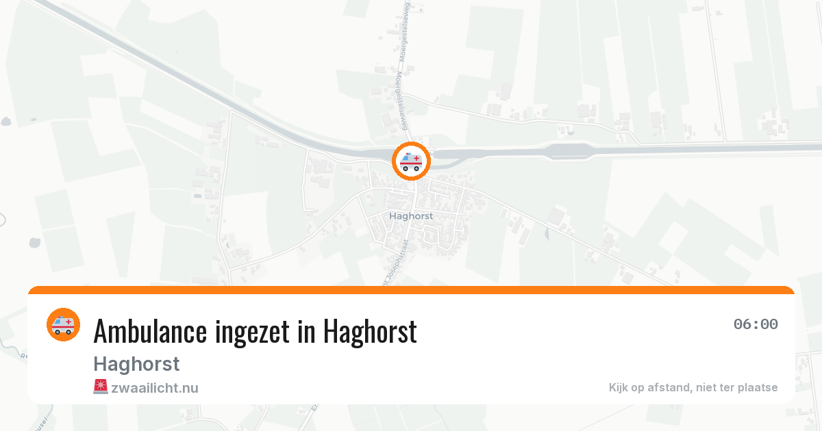 Ambulance ingezet in Haghorst — 11 jul 2026