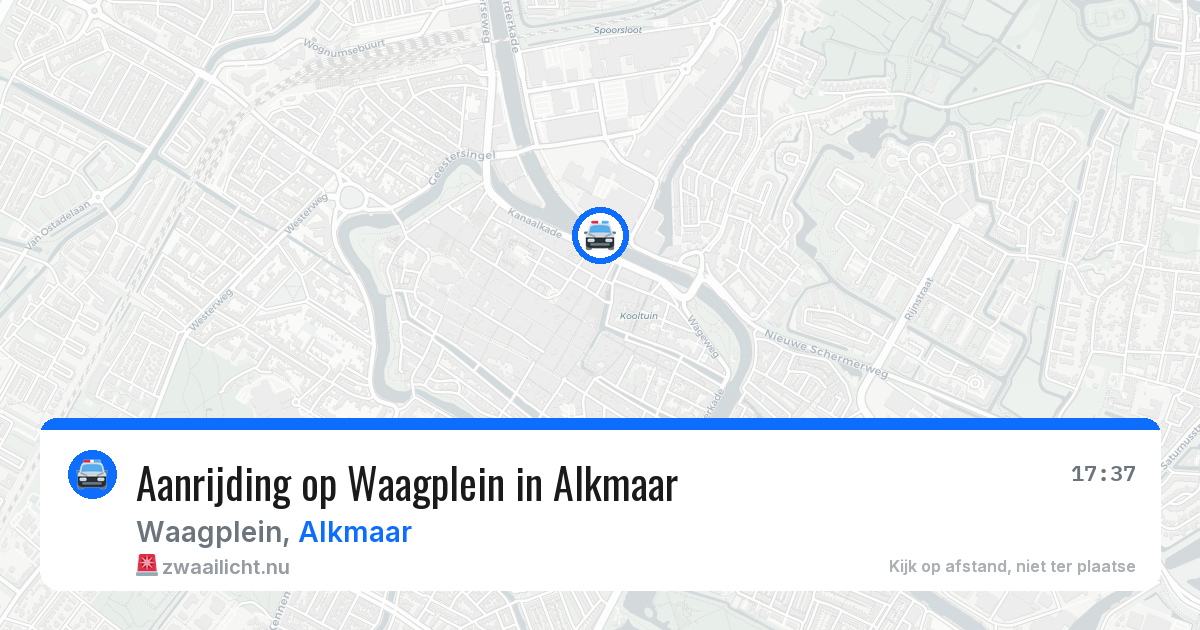 Aanrijding op Waagplein in Alkmaar — 22 apr 2026