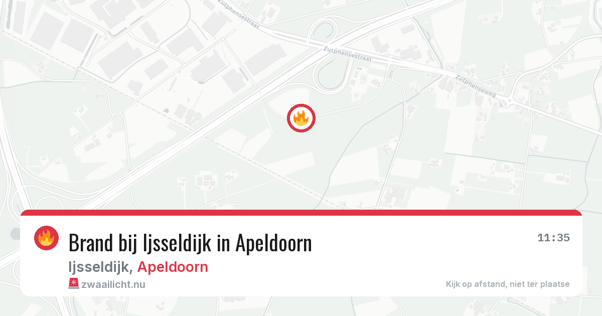 Brand bij Ijsseldijk in Apeldoorn — 3 jun 2026