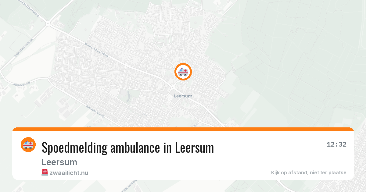 Spoedmelding ambulance in Leersum — 30 apr 2026