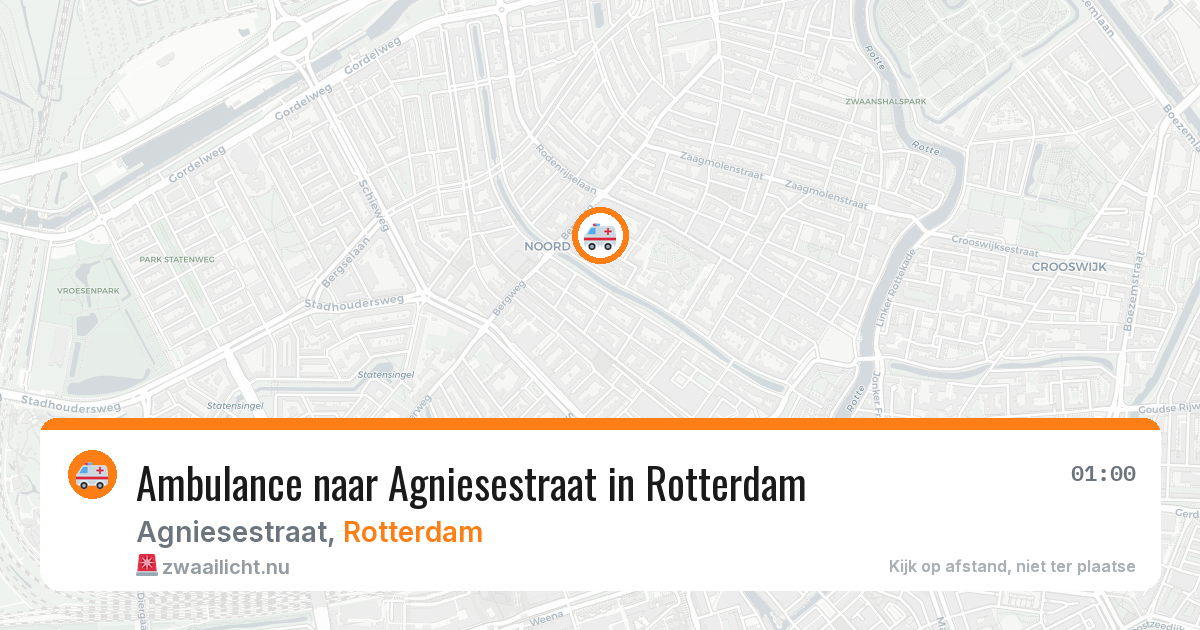 Ambulance naar Agniesestraat in Rotterdam — 11 jul 2026