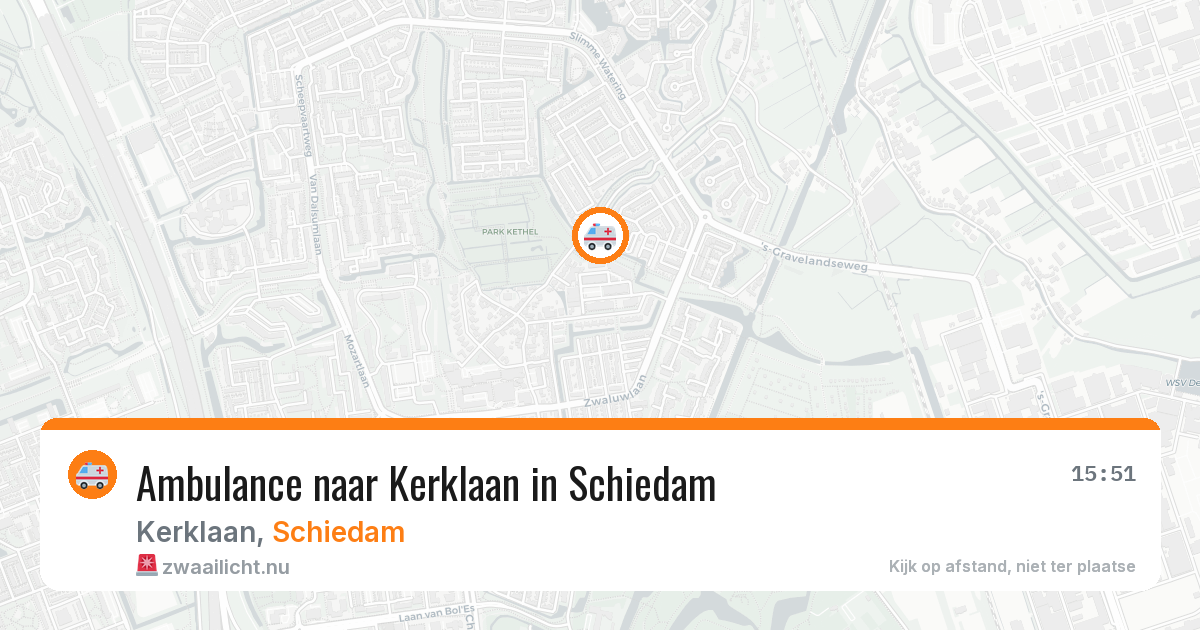 Ambulance naar Kerklaan in Schiedam — 30 mrt 2026