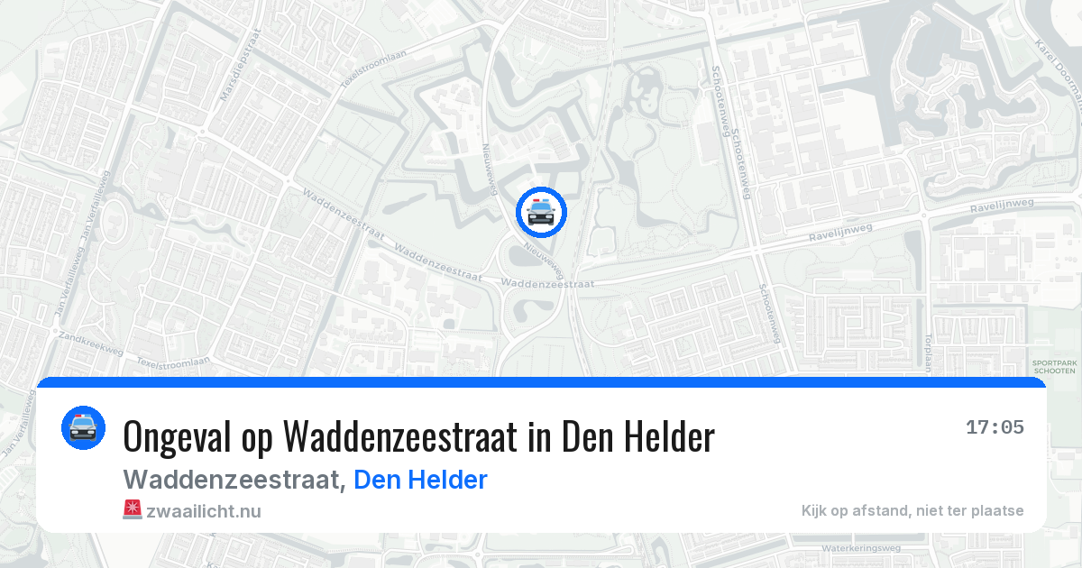 Ongeval op Waddenzeestraat in Den Helder — 31 mei 2026