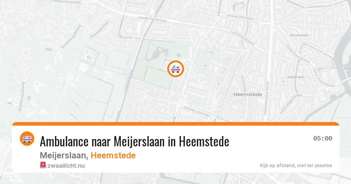Ambulance naar Meijerslaan in Heemstede — 21 apr 2026