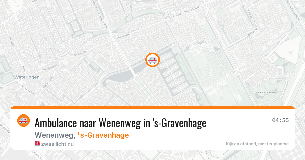 Ambulance naar Wenenweg in 's-Gravenhage — 13 jul 2026