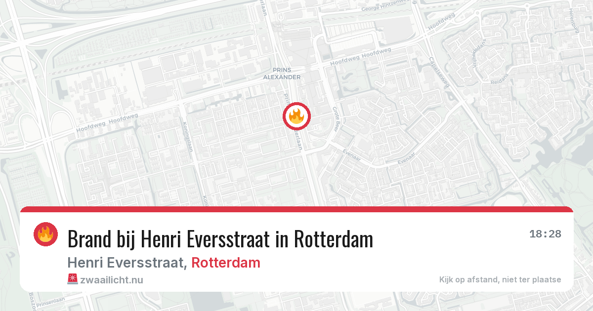 Brand bij Henri Eversstraat in Rotterdam — 3 jun 2026