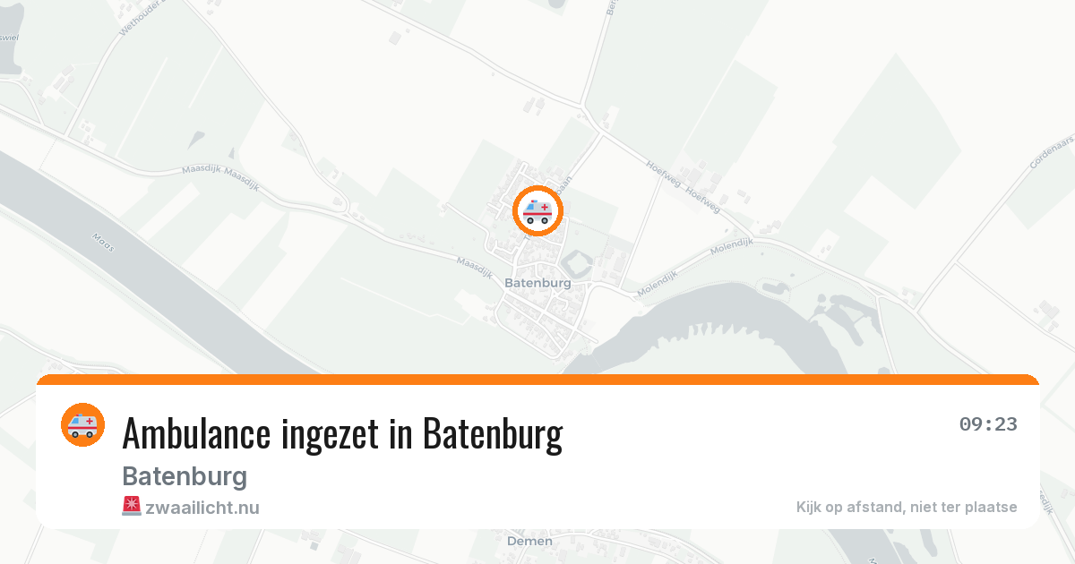 Ambulance ingezet in Batenburg — 6 mei 2026