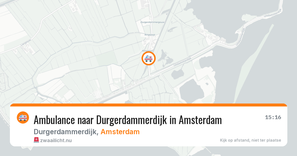 Ambulance naar Durgerdammerdijk in Amsterdam — 1 jun 2026