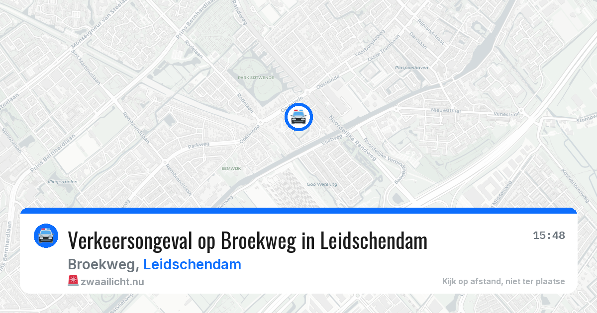 Verkeersongeval op Broekweg in Leidschendam — 27 apr 2026