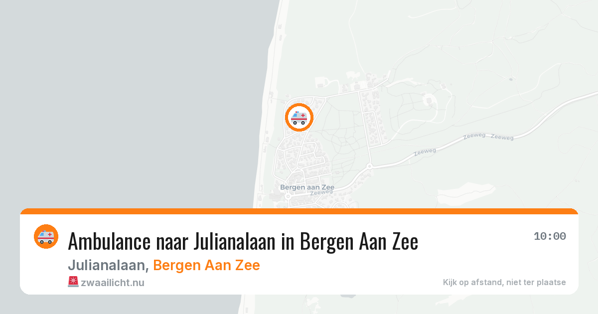 Ambulance naar Julianalaan in Bergen Aan Zee — 28 jun 2026