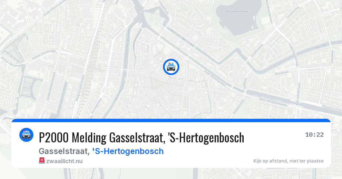 P2000 Melding Gasselstraat, 'S-Hertogenbosch — 21 mrt 2026
