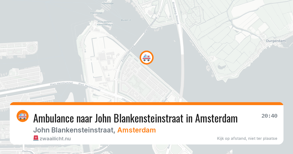 Ambulance naar John Blankensteinstraat in Amsterdam — 30 mrt 2026