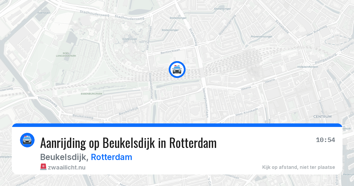 Aanrijding op Beukelsdijk in Rotterdam — 16 jul 2026