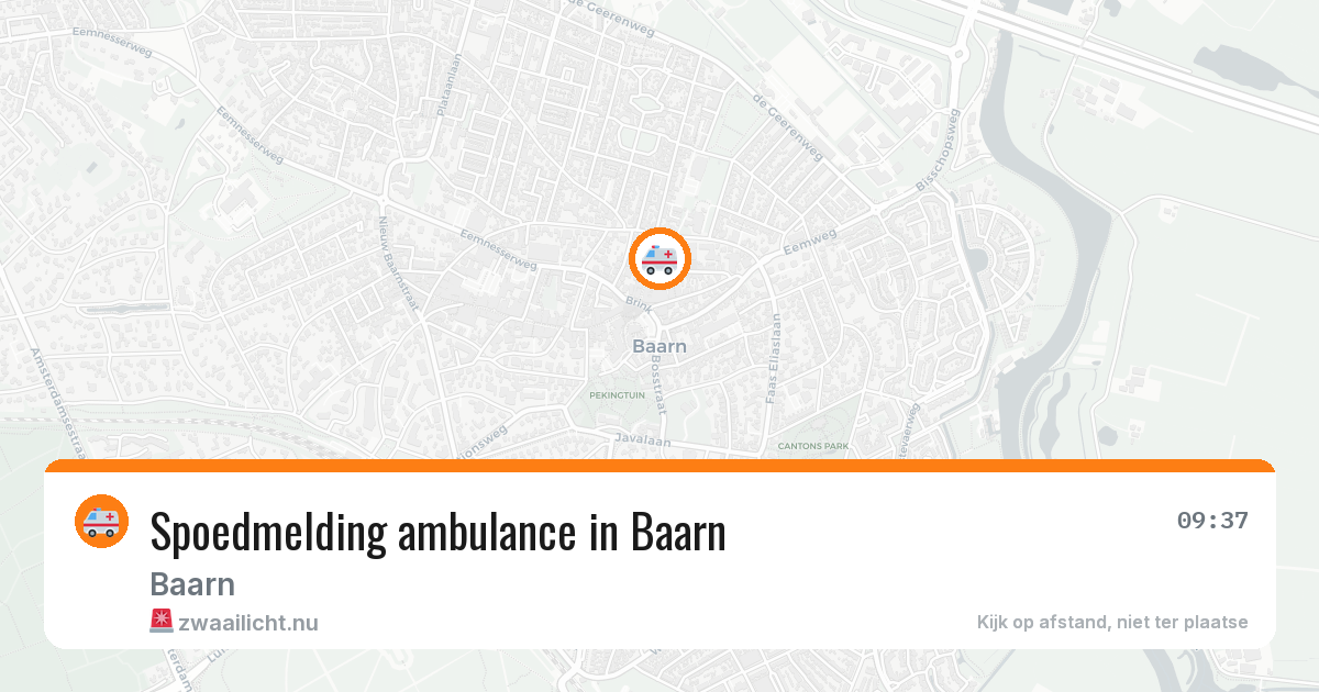 Spoedmelding ambulance in Baarn — 17 jan 2026