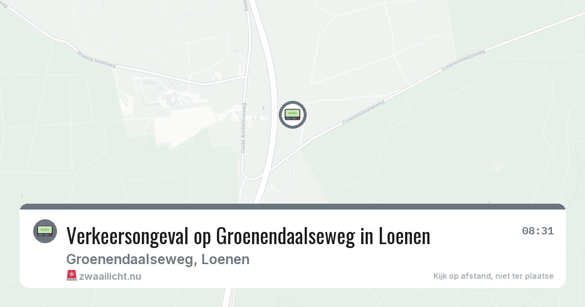 Verkeersongeval op Groenendaalseweg in Loenen — 21 jul 2026