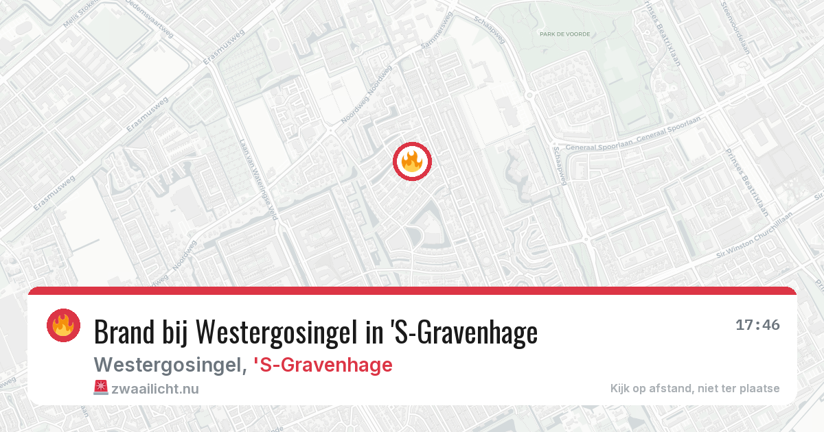 Brand bij Westergosingel in 'S-Gravenhage — 4 apr 2026
