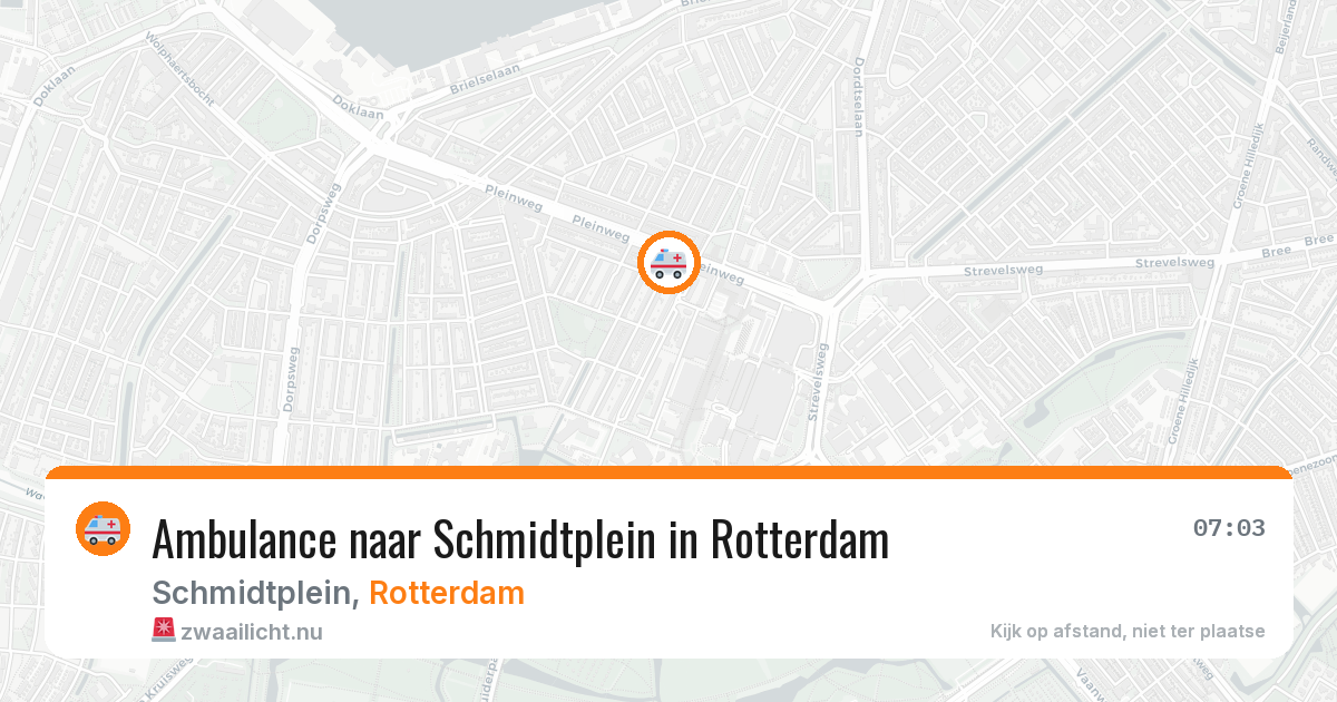 Ambulance naar Schmidtplein in Rotterdam — 23 mei 2026