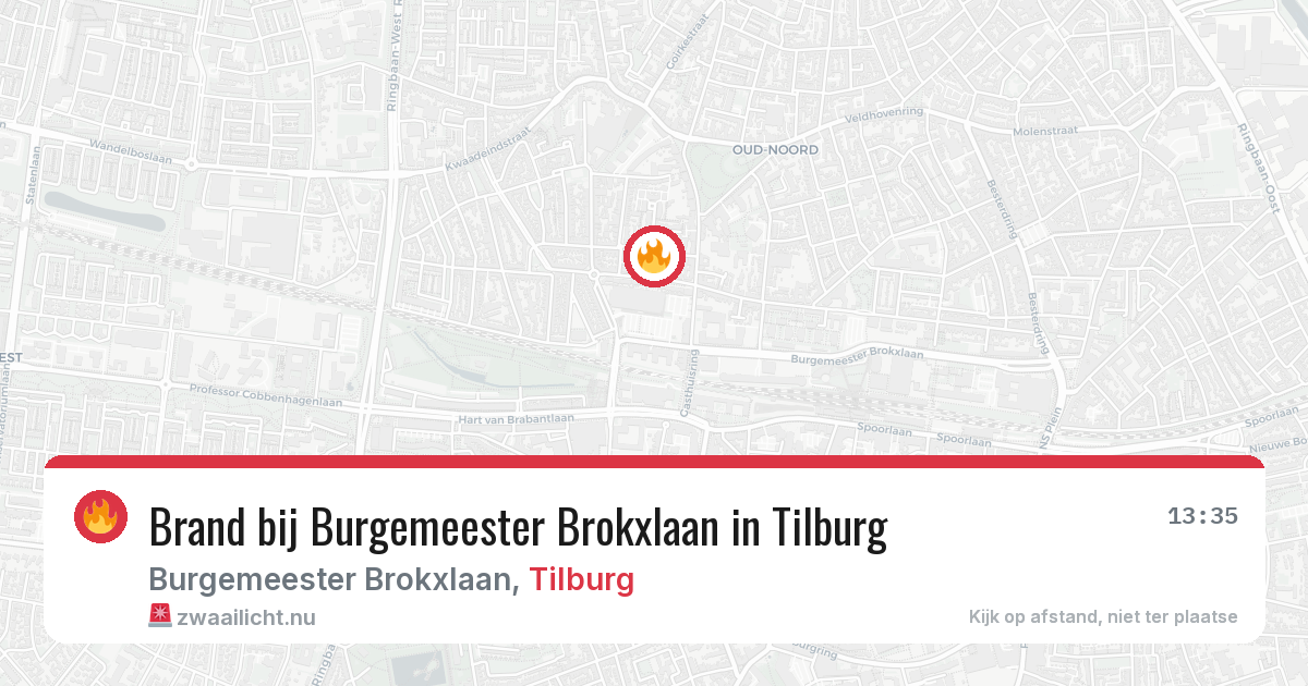 Brand bij Burgemeester Brokxlaan in Tilburg — 8 jun 2026