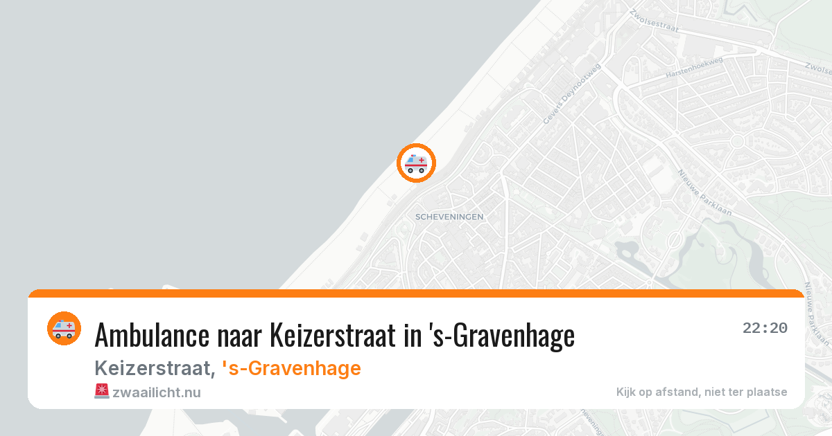 Ambulance naar Keizerstraat in 's-Gravenhage — 21 mrt 2026