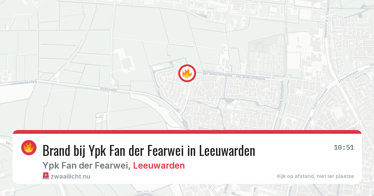 Brand bij Ypk Fan der Fearwei in Leeuwarden — 4 jun 2026