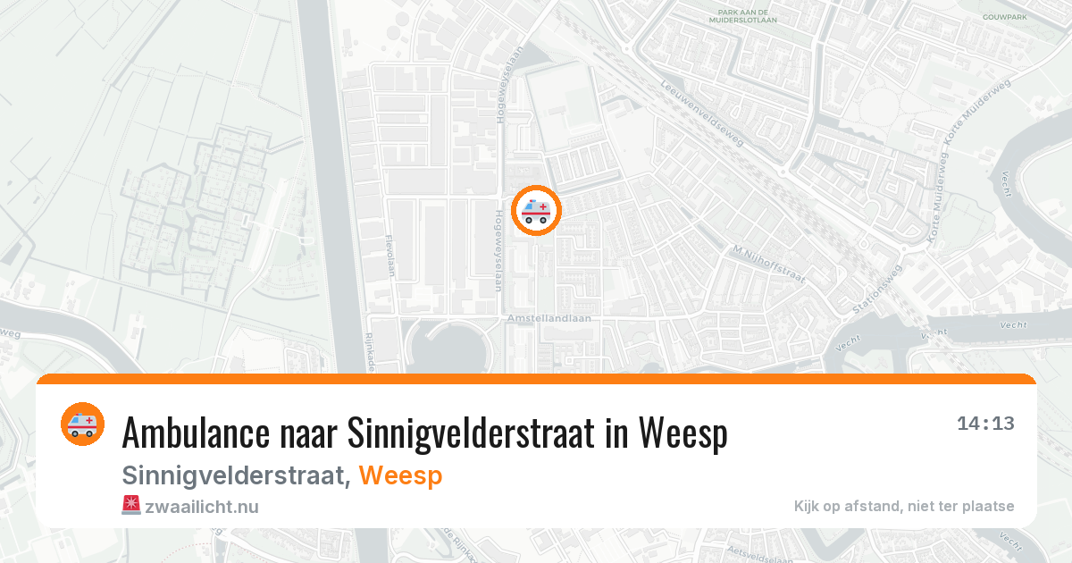 Ambulance naar Sinnigvelderstraat in Weesp — 23 jul 2026