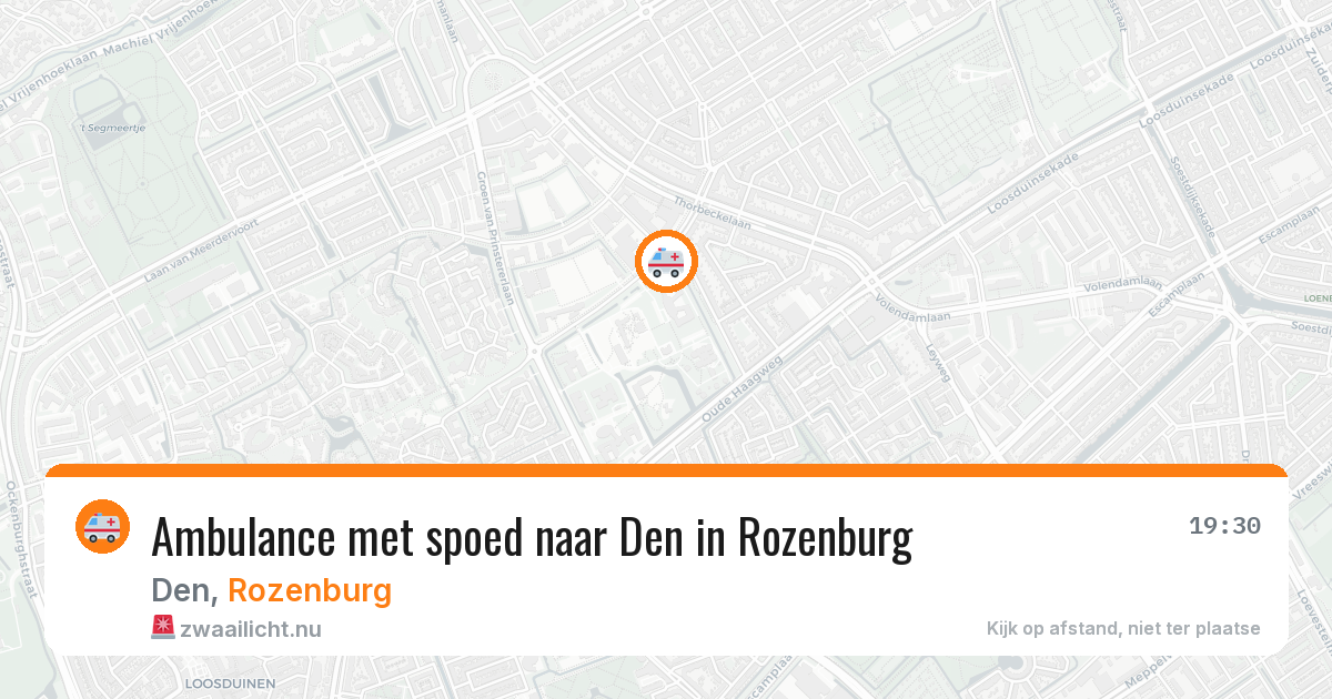 Ambulance met spoed naar Den in Rozenburg — 4 jun 2026