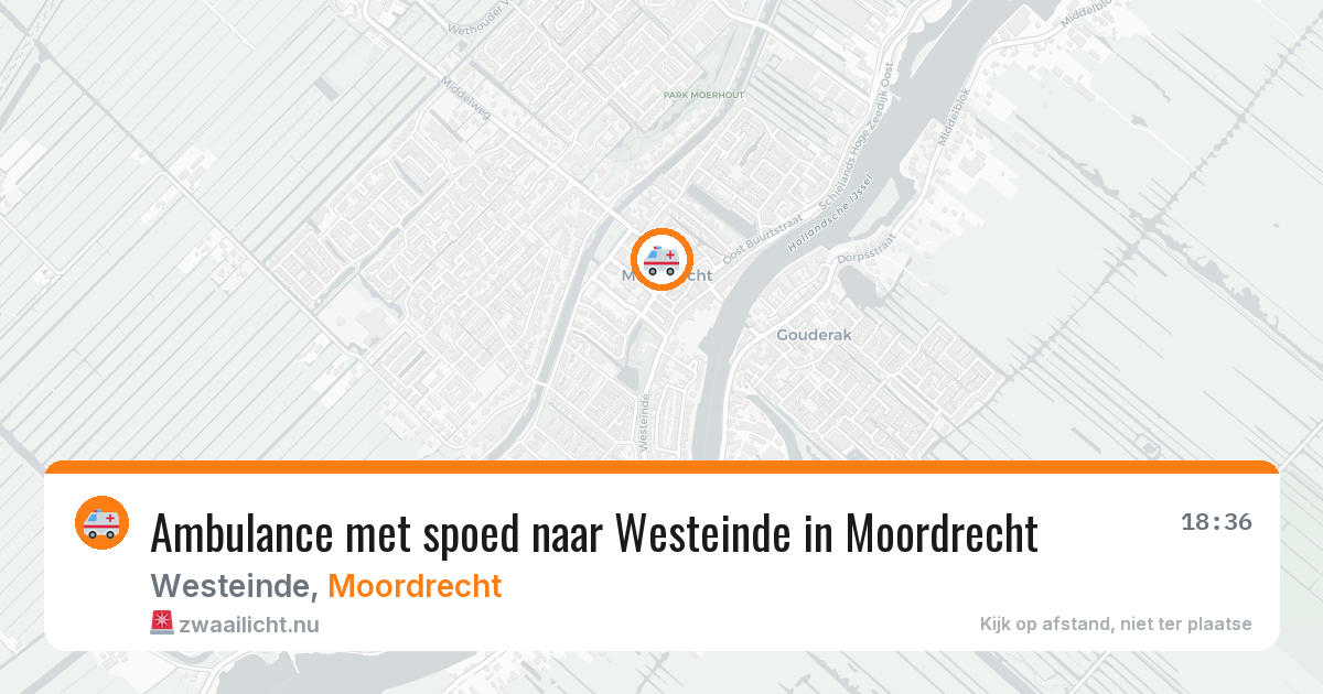 Ambulance met spoed naar Westeinde in Moordrecht — 11 feb 2026