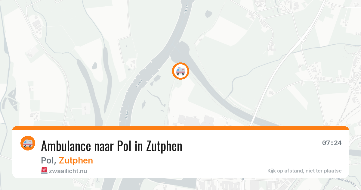 Ambulance naar Pol in Zutphen — 25 jul 2026