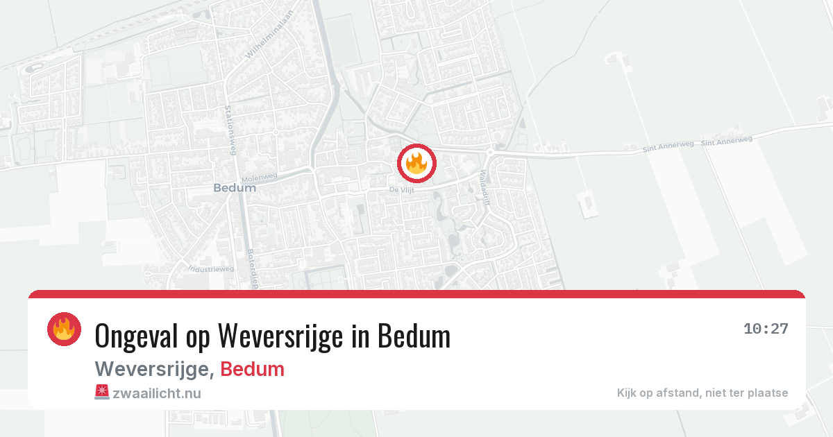 Ongeval op Weversrijge in Bedum — 21 apr 2026