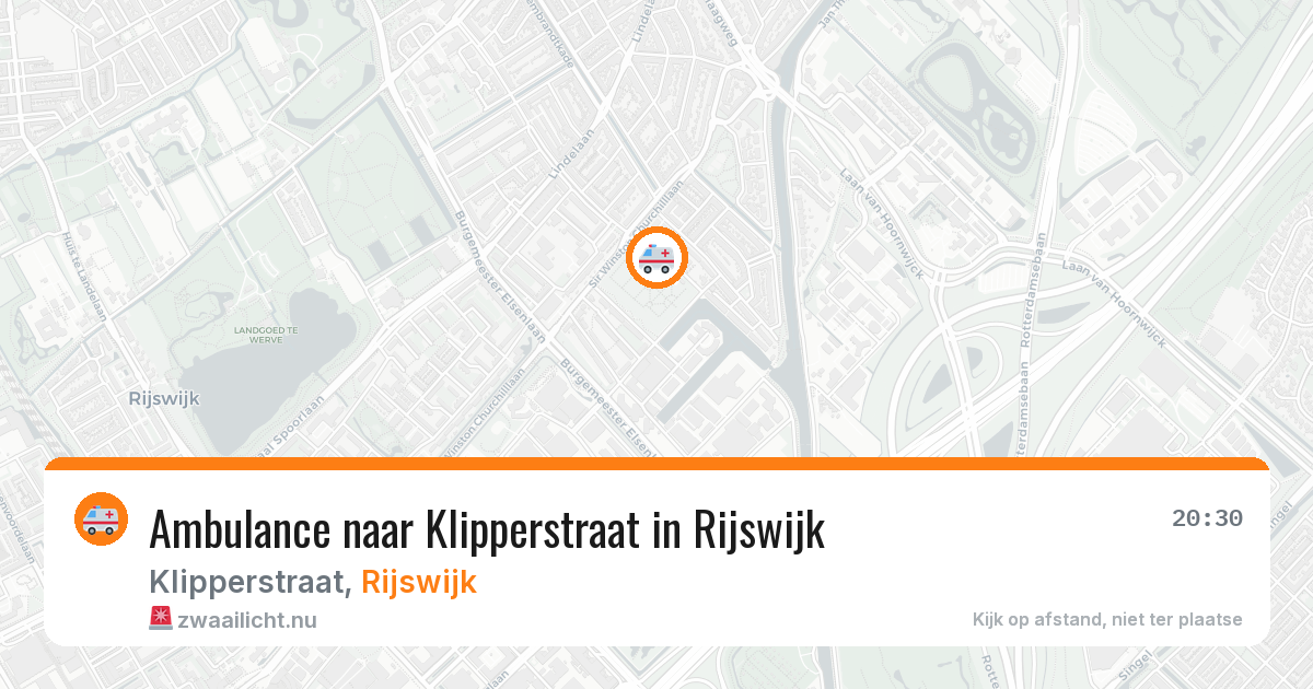 Ambulance naar Klipperstraat in Rijswijk — 29 mrt 2026