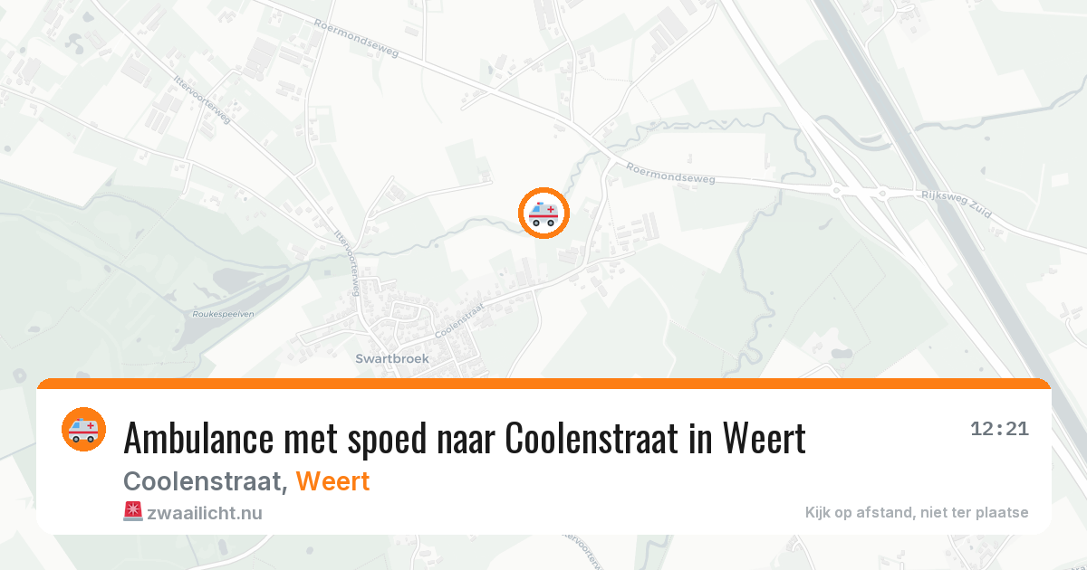Ambulance met spoed naar Coolenstraat in Weert — 11 jul 2026