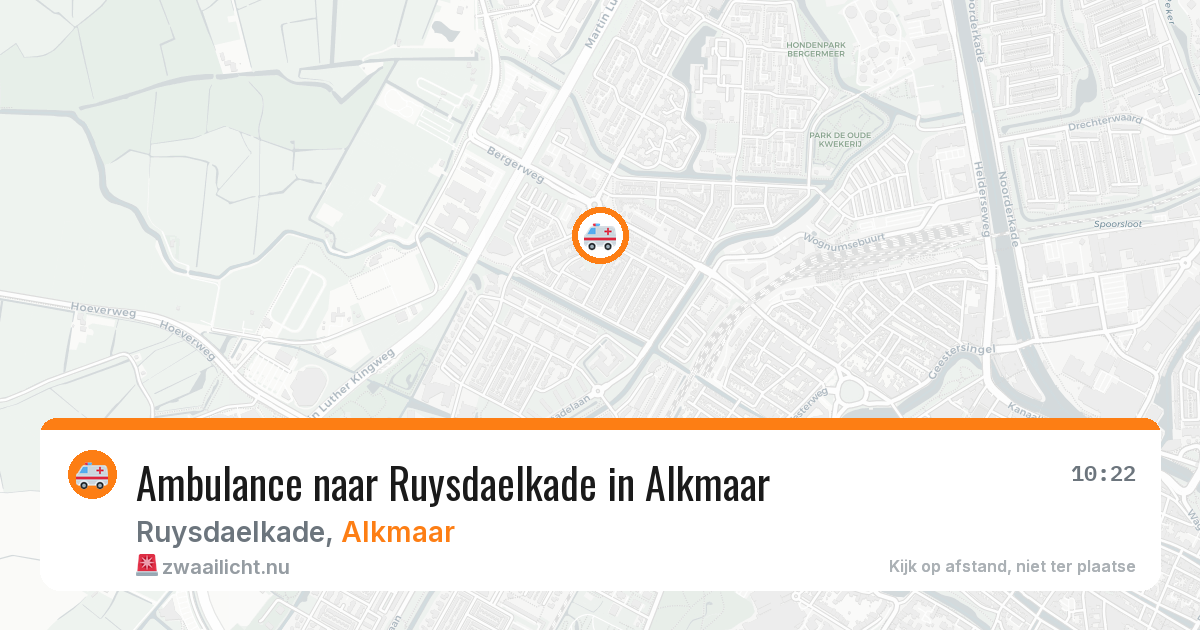 Ambulance naar Ruysdaelkade in Alkmaar — 27 jul 2026