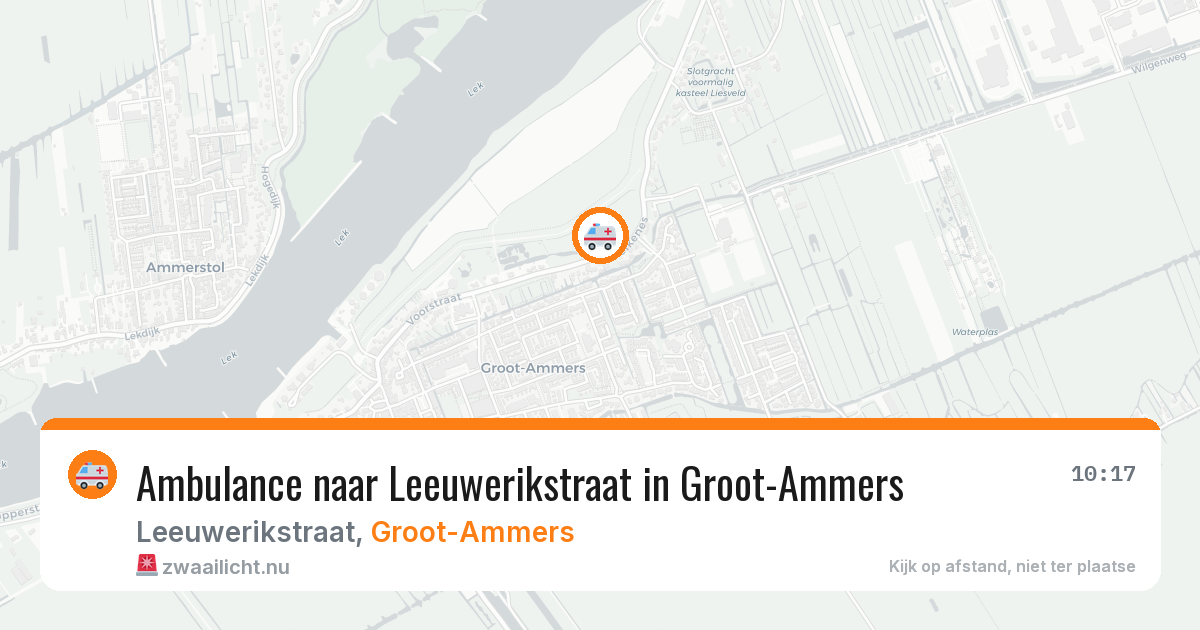 Ambulance naar Leeuwerikstraat in Groot-Ammers — 26 jul 2026
