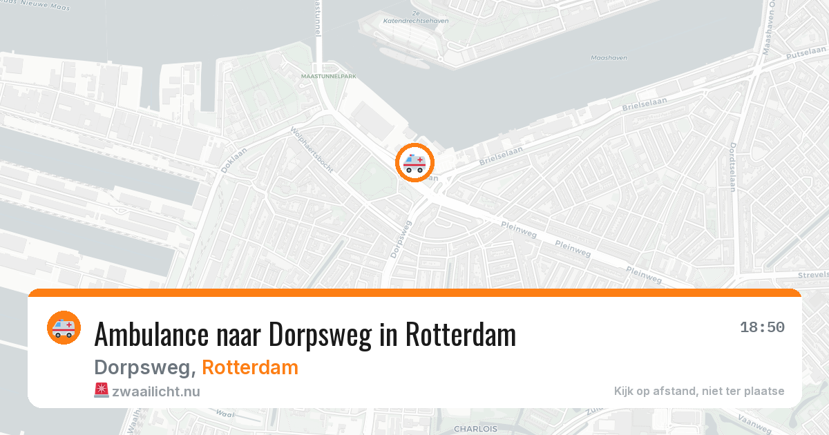 Ambulance naar Dorpsweg in Rotterdam — 7 jun 2026
