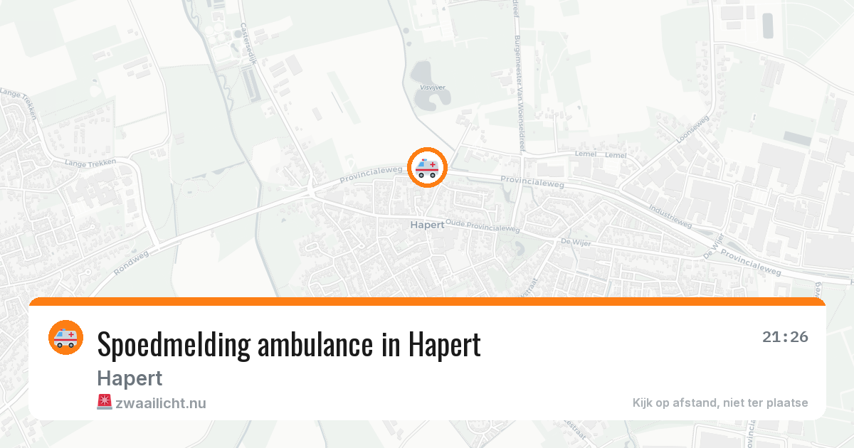 Spoedmelding ambulance in Hapert — 22 jan 2026