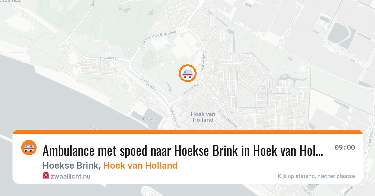 Ambulance met spoed naar Hoekse Brink in Hoek van Holland — 18 feb 2026