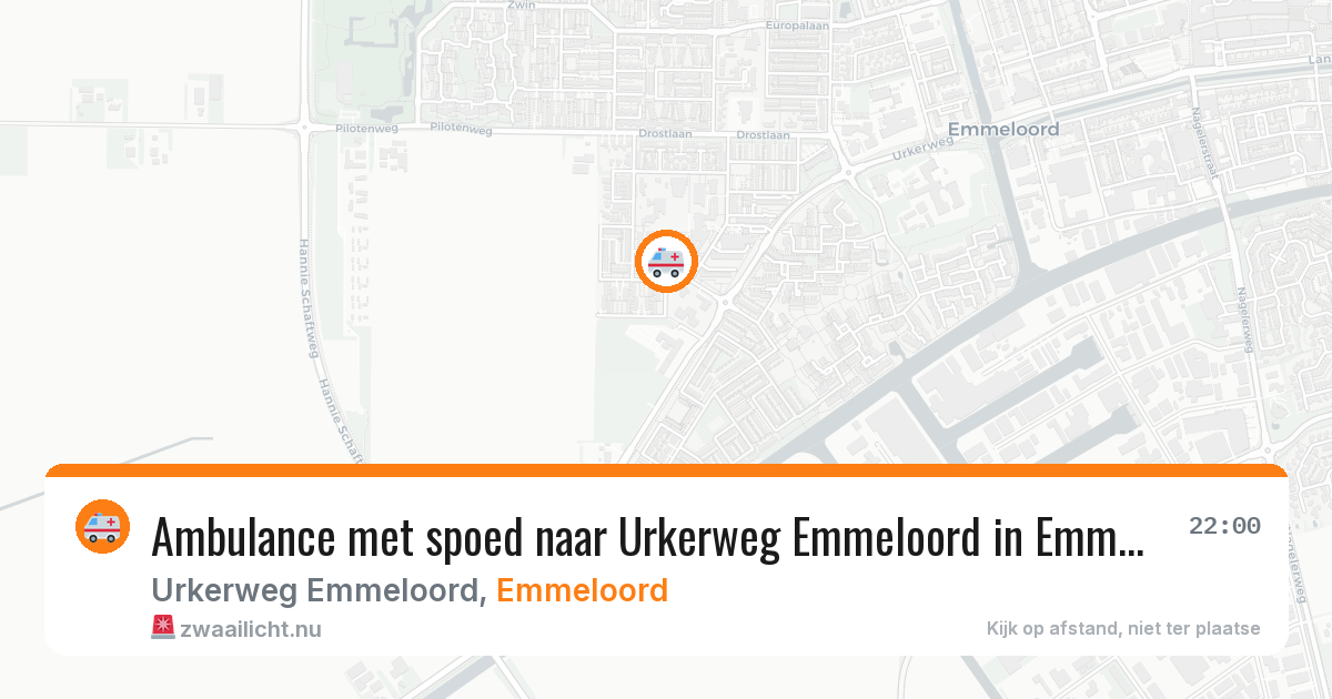 Ambulance met spoed naar Urkerweg Emmeloord in Emmeloord — 8 jun 2026