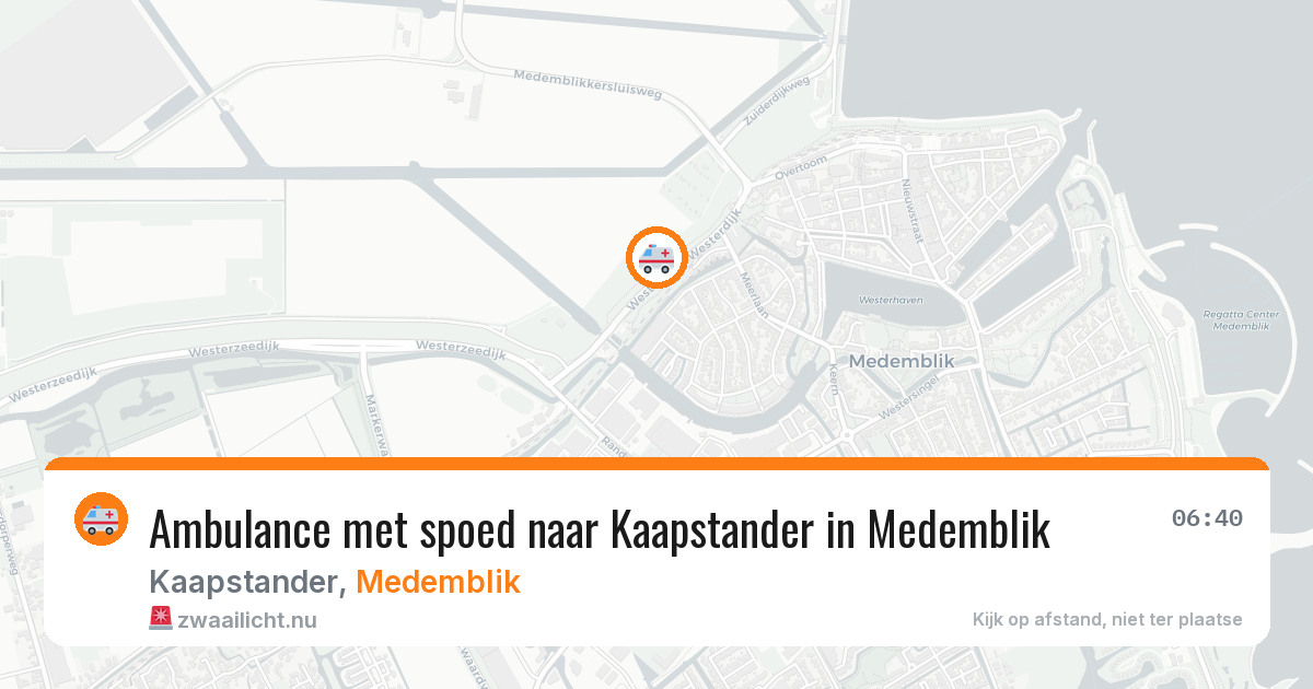 Ambulance met spoed naar Kaapstander in Medemblik — 9 apr 2026
