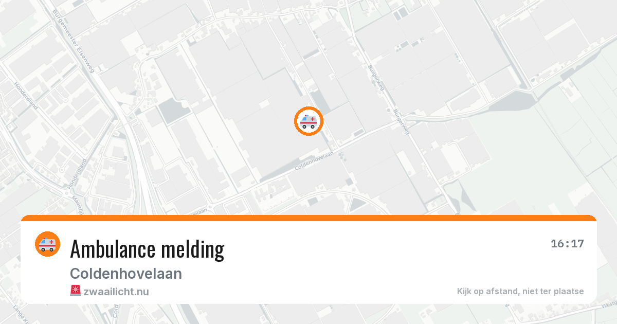 Ambulance melding — 23 mei 2026