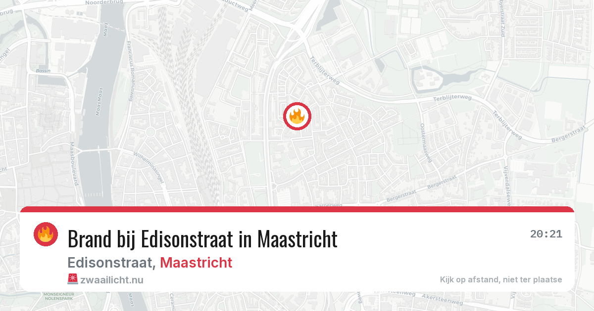 Brand bij Edisonstraat in Maastricht — 24 mei 2026